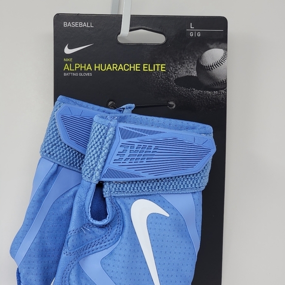 Nike Alpha Huarache Elite Unisex Batting Gloves Blue CV0720 431 Size Large New - Picture 4 of 8
